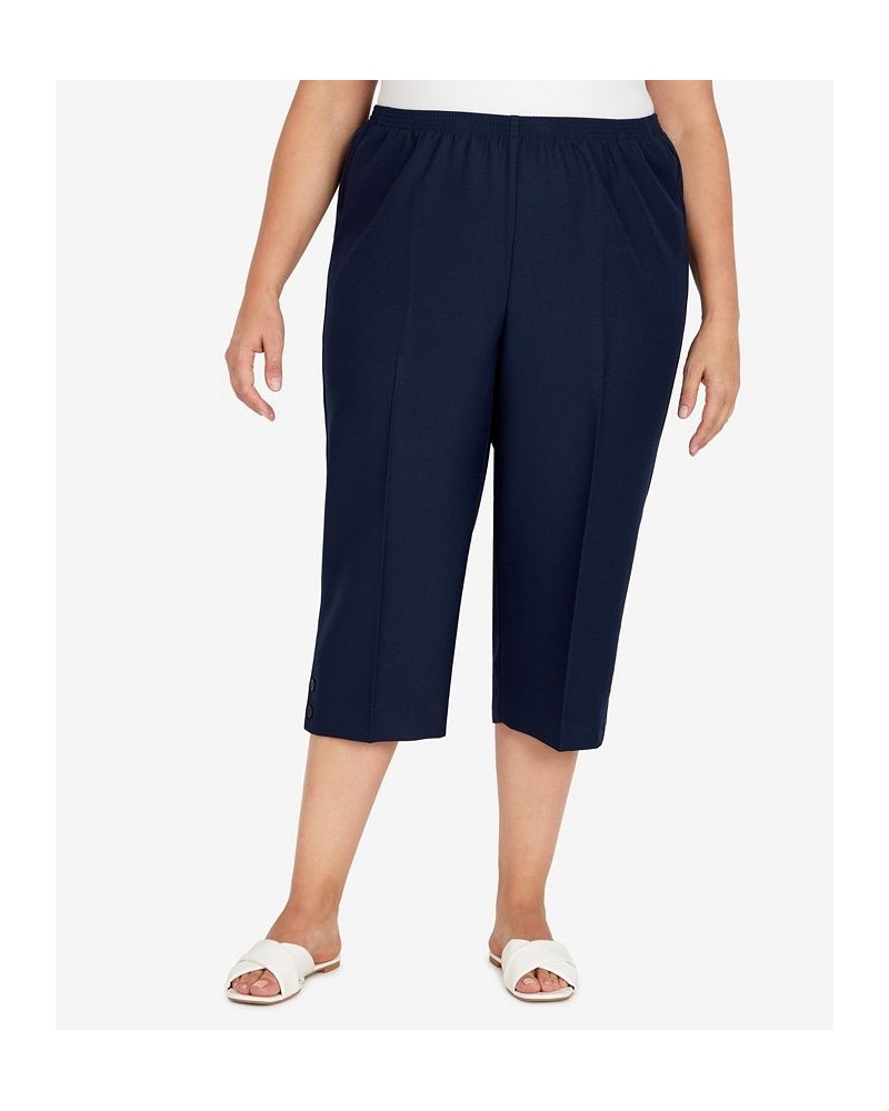 Plus Size Classic Capri Pants Seagreen $26.25 Pants