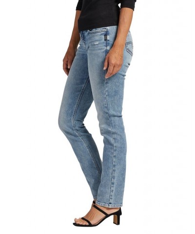 Women's Elyse Mid Rise Straight Leg Jeans Indigo $38.48 Jeans