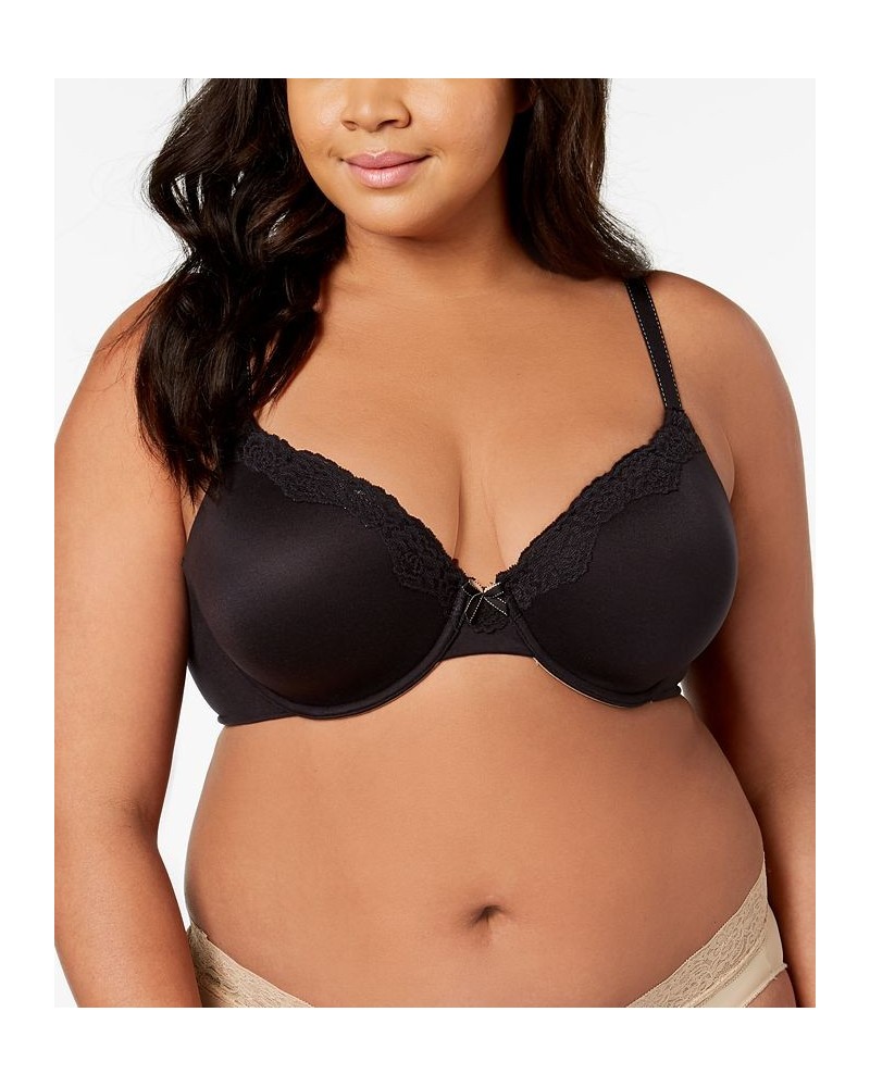 Comfort Devotion Extra Coverage Lace Shaping Underwire Bra 9404 Black $15.19 Bras