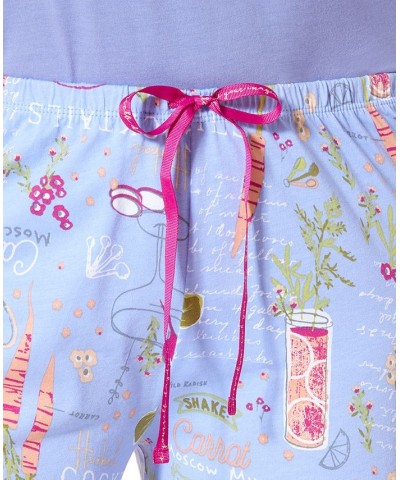 Women's Natural Ingredients Printed Knit Pajama Pants Jacaranda $13.94 Sleepwear