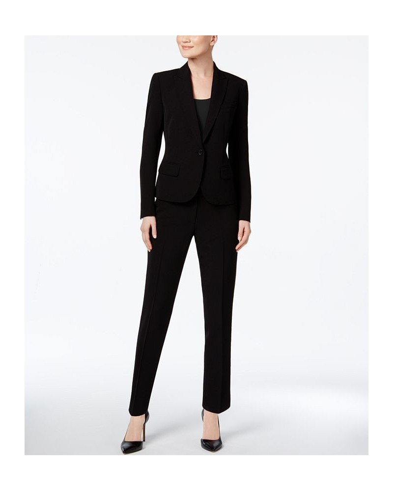 Executive Collection Single-Button Pantsuit Black $92.50 Suits