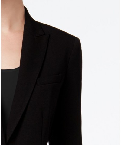 Executive Collection Single-Button Pantsuit Black $92.50 Suits