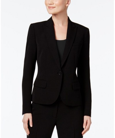 Executive Collection Single-Button Pantsuit Black $92.50 Suits