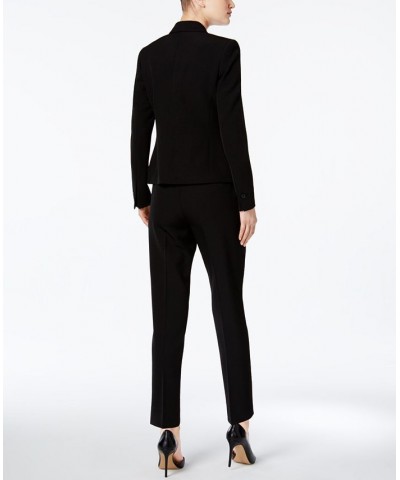 Executive Collection Single-Button Pantsuit Black $92.50 Suits