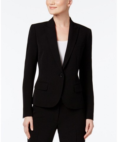 Executive Collection Single-Button Pantsuit Black $92.50 Suits