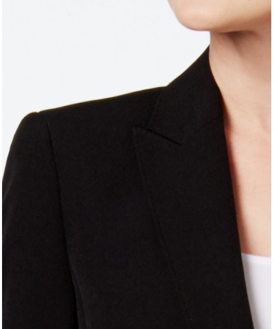 Executive Collection Single-Button Pantsuit Black $92.50 Suits