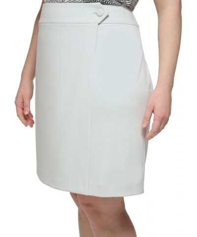 Plus Size Scuba-Crepe A-Line Wrap Skirt Galaxy $48.51 Skirts