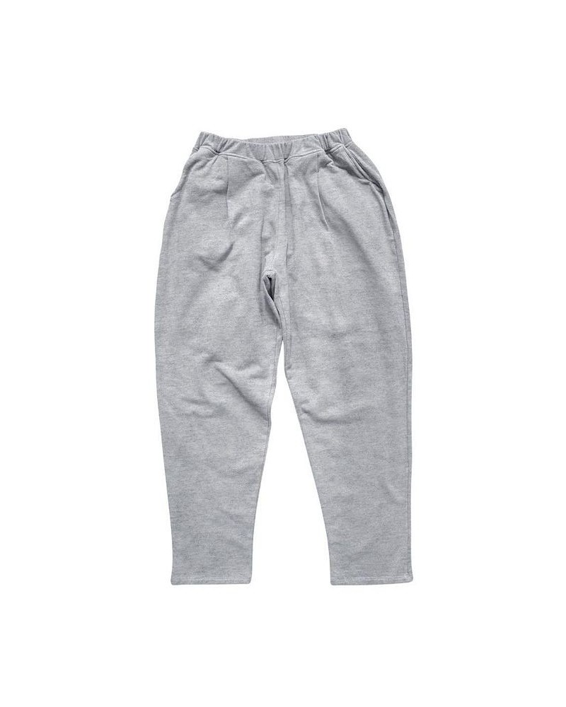 Women's Fleece Cozy Tapered-fit Trouser Gray Melange $38.70 Pants