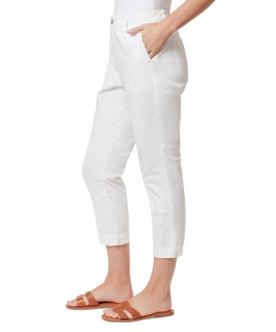 Women's Tapered Cropped Pants White $20.54 Pants