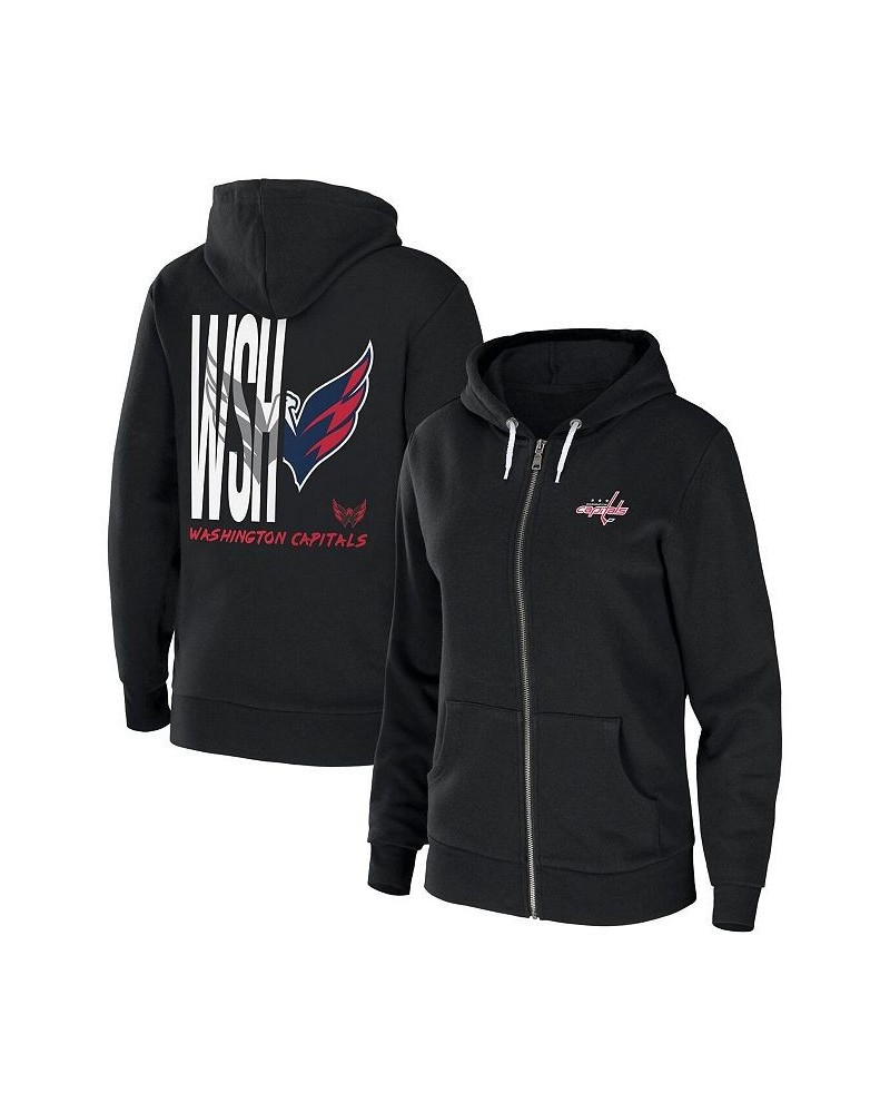 Women's Black Winnipeg Jets Sponge Fleece Full-Zip Hoodie Black $39.77 Sweatshirts