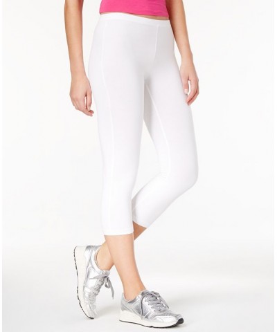 Women's Capri Leggings White $13.19 Pants