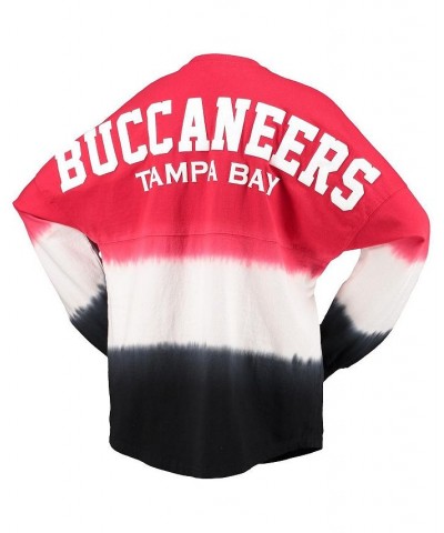 Women's Branded Red Black Tampa Bay Buccaneers Ombre Long Sleeve T-shirt Red, Black $35.77 Tops