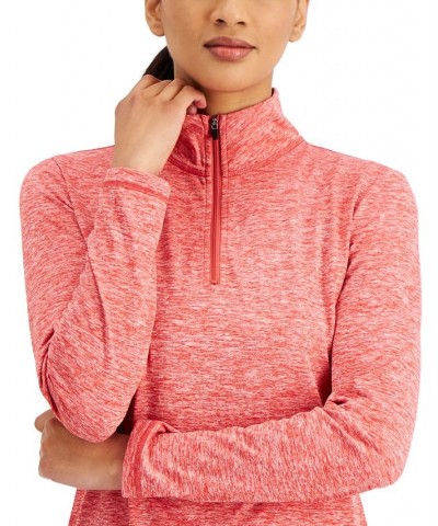 Women's Essentials Quarter-Zip Top Molten Pink $13.90 Tops