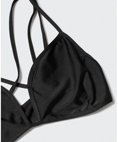 Women's Semi-Transparent Bra Top Black $28.70 Tops