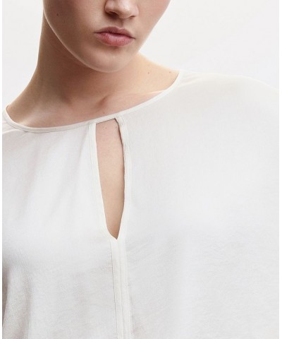 Women's Cut-Out Detail Blouse Tan/Beige $25.80 Tops