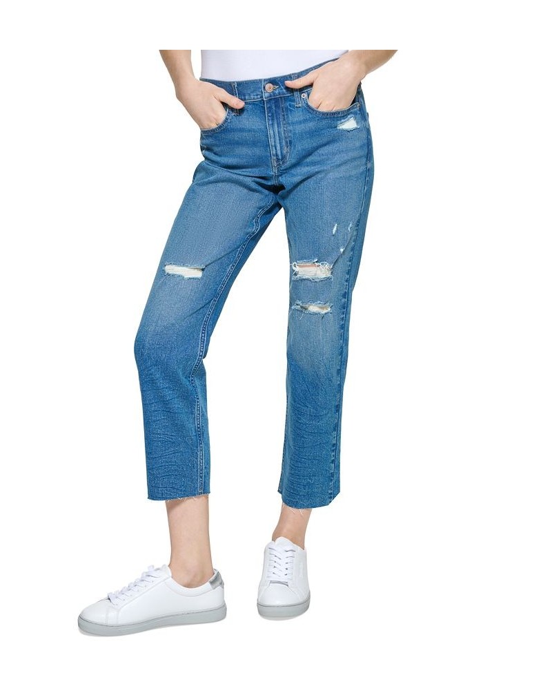 Petite High Rise Destructed Jeans Monterey $25.37 Jeans