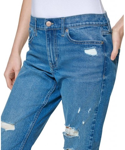 Petite High Rise Destructed Jeans Monterey $25.37 Jeans