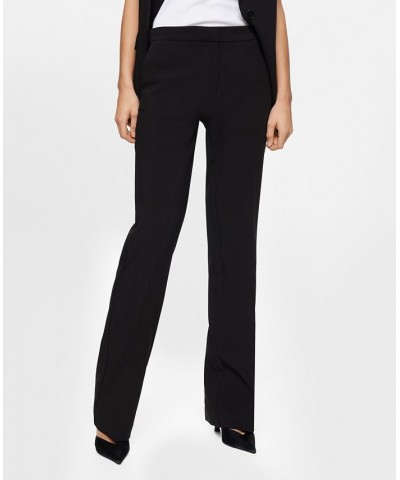 Women's Straight Suit Pants Black $37.80 Pants