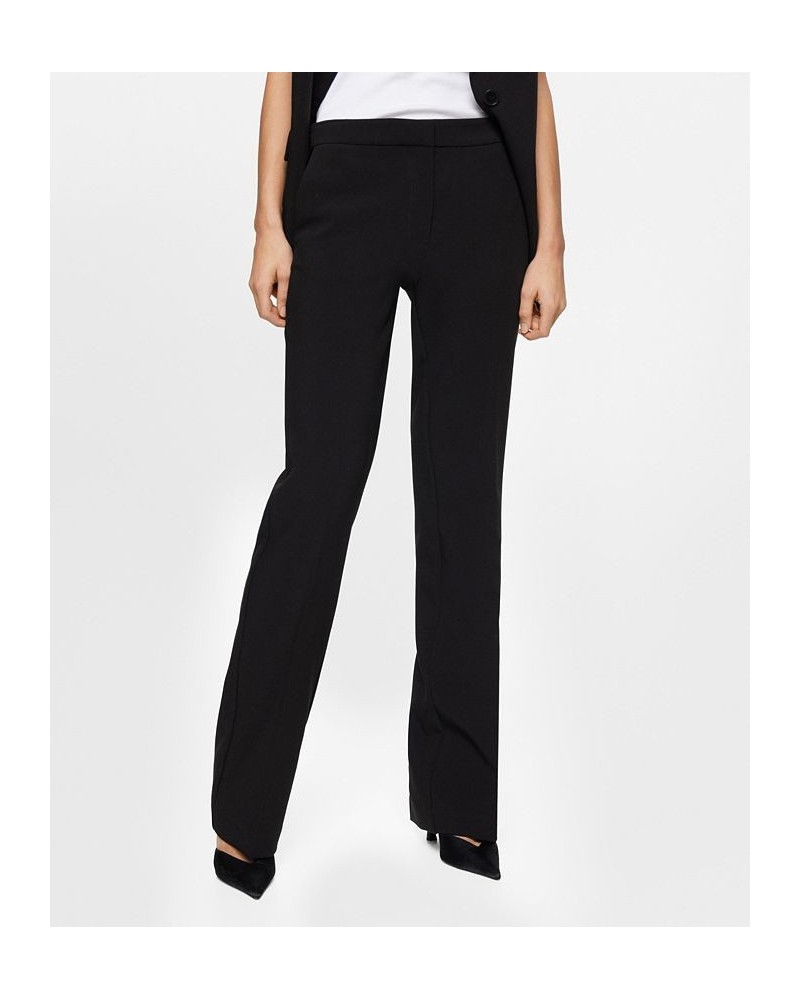 Women's Straight Suit Pants Black $37.80 Pants