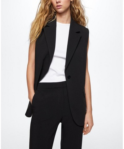 Women's Straight Suit Pants Black $37.80 Pants