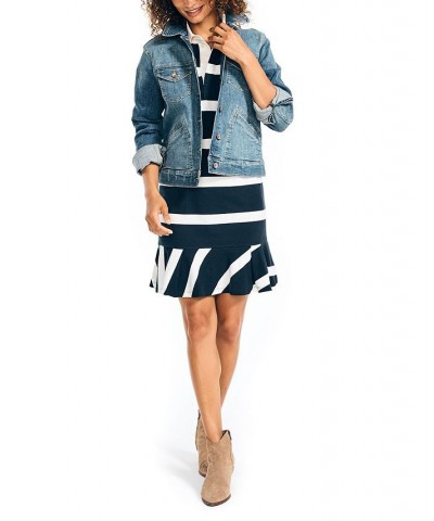 Women's Rugby Striped Long-Sleeve Dress Navy Seas $26.28 Dresses