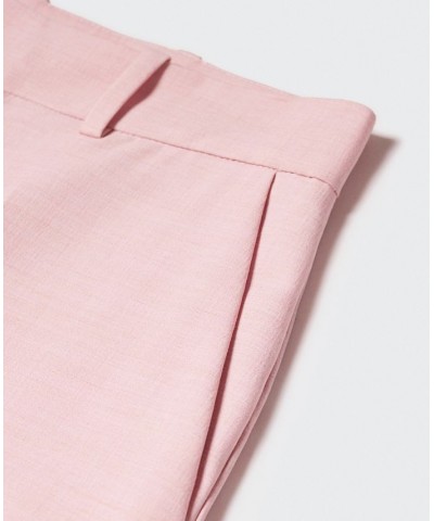 Women's Straight Suit Pants Pink $32.90 Pants