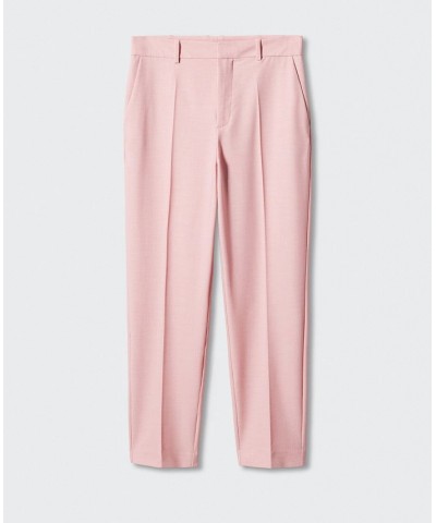 Women's Straight Suit Pants Pink $32.90 Pants