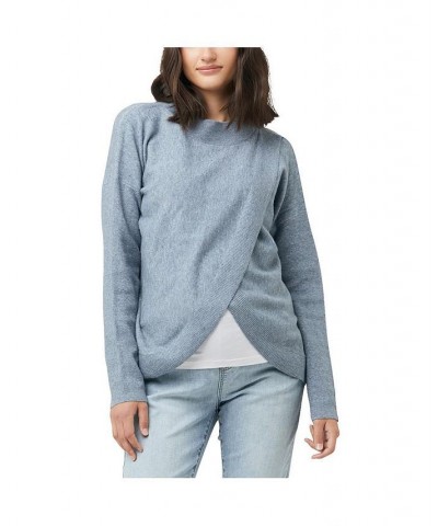 Women's Desi Nursing Knit Blue Marle Blue Marle $56.16 Sweaters