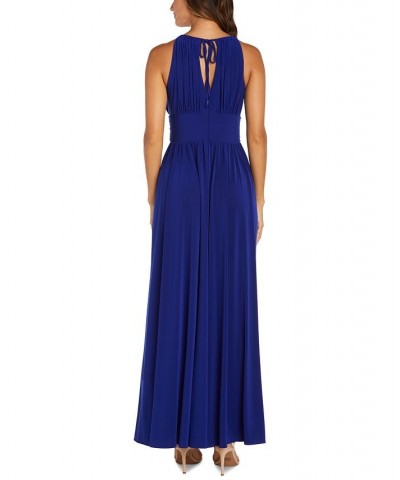 R&M Richards Beaded Gown Blue $49.02 Dresses