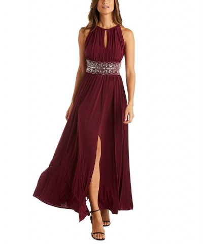 R&M Richards Beaded Gown Blue $49.02 Dresses