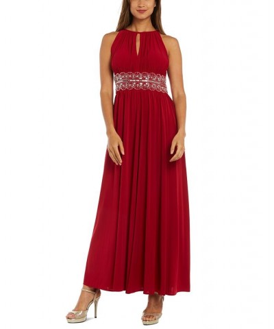 R&M Richards Beaded Gown Blue $49.02 Dresses