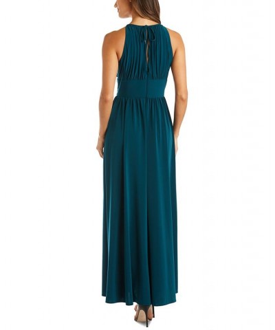 R&M Richards Beaded Gown Blue $49.02 Dresses