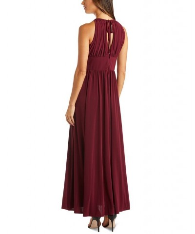 R&M Richards Beaded Gown Blue $49.02 Dresses