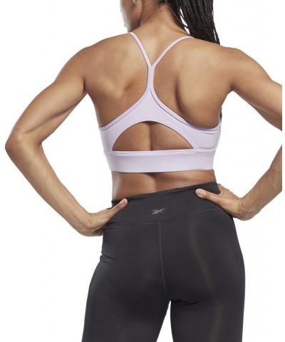 Women's Tri Back Medium Impact Sports Bra Peach Fuzz $16.25 Bras