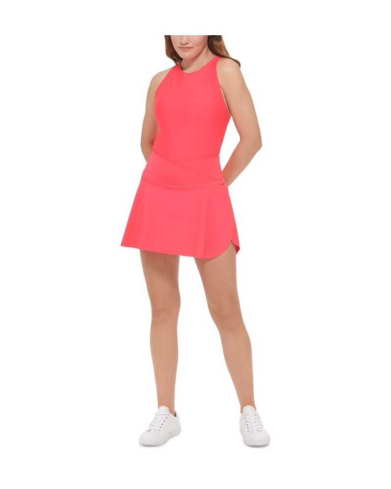 Women's Crossover Waist Skort Pink $38.23 Shorts