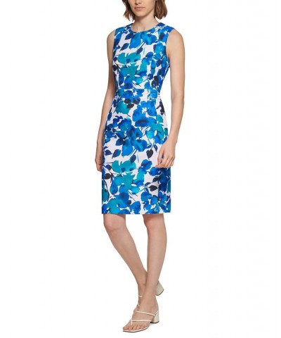 Floral-Print Sheath Dress Regatta Multi $41.28 Dresses