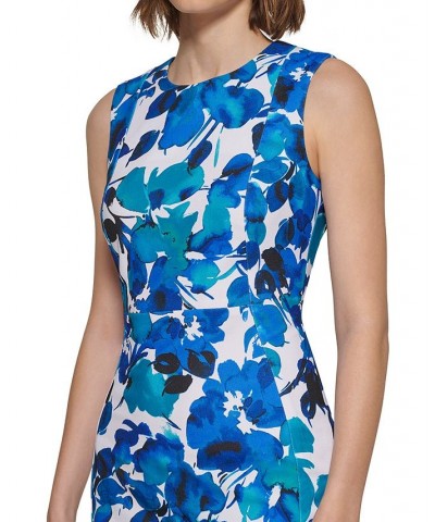 Floral-Print Sheath Dress Regatta Multi $41.28 Dresses