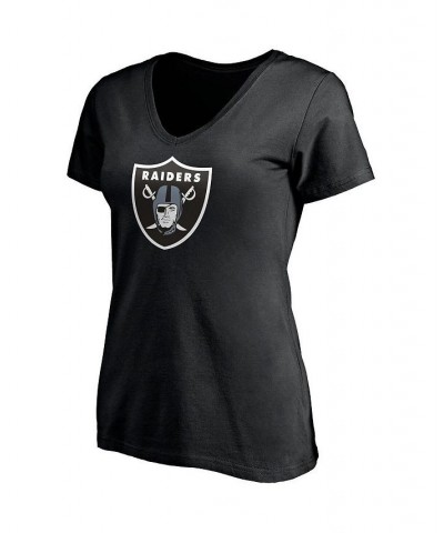 Women's Branded Darren Waller Black Las Vegas Raiders Player Icon Name and Number V-Neck T-shirt Black $18.90 Tops