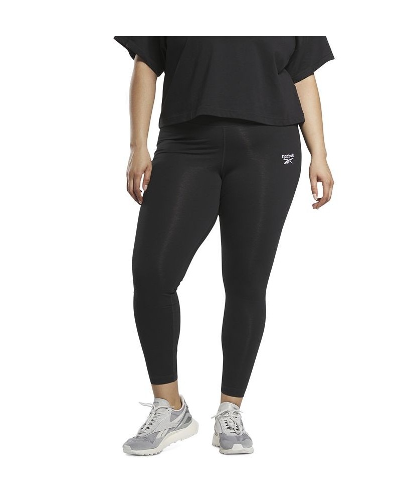 Plus Size Identity Training Pull-On Logo Leggings Black $13.95 Pants