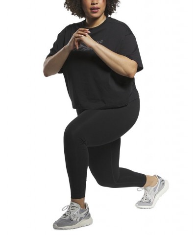 Plus Size Identity Training Pull-On Logo Leggings Black $13.95 Pants