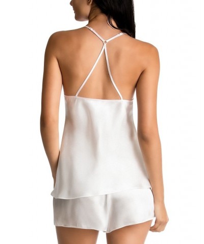 Bride Satin Wrap Robe Cami & Tap Shorts Set White $19.32 Sleepwear