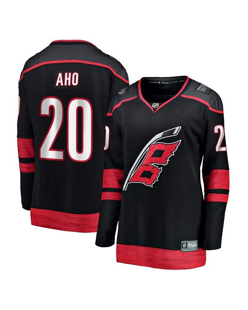 Women's Sebastian Aho Black Carolina Hurricanes Alternate Premier Breakaway Jersey Black $80.85 Jersey