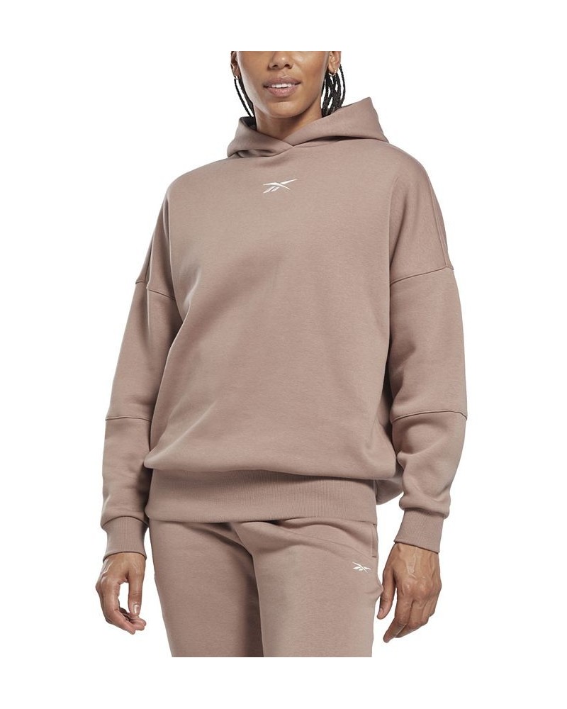 Women's Lux Oversized Hoodie Taupe $39.00 Tops