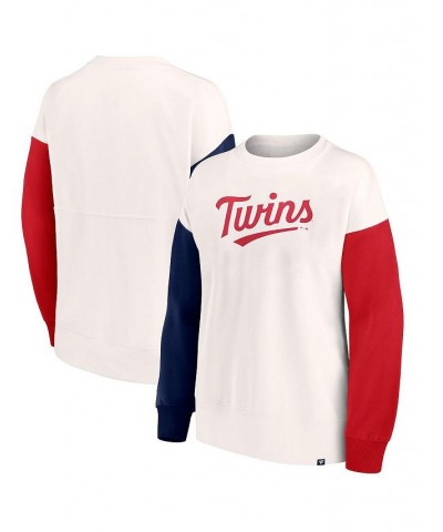 Women's Branded White Minnesota Twins Series Pullover Sweatshirt White $27.30 Sweatshirts