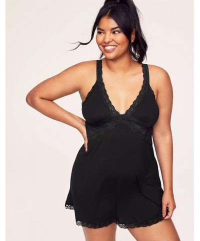 Primrose Women's Plus-Size Slip Dress Black $32.48 Sleepwear