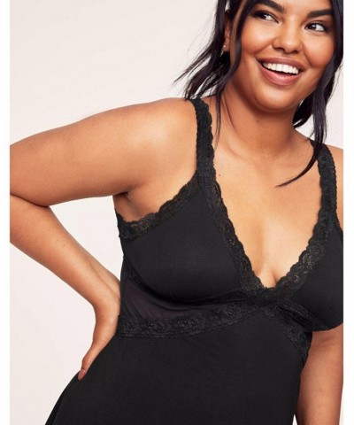 Primrose Women's Plus-Size Slip Dress Black $32.48 Sleepwear