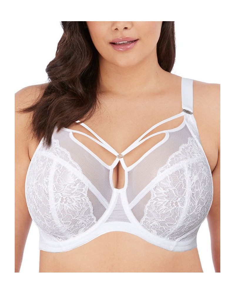 Full Figure Brianna Underwire Plunge Bra EL8080 White $30.34 Bras