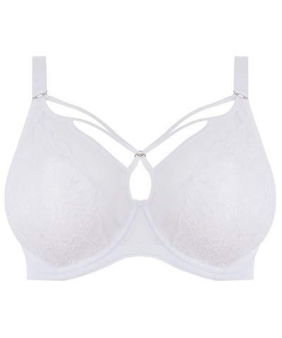 Full Figure Brianna Underwire Plunge Bra EL8080 White $30.34 Bras