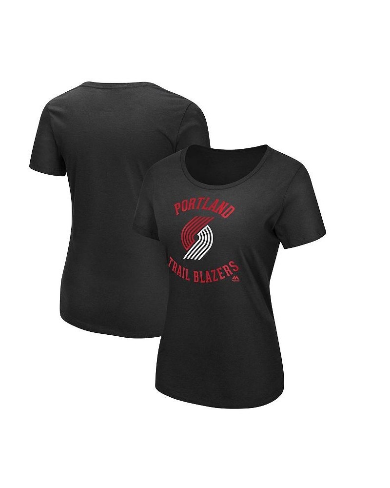 Women's Black Portland Trail Blazers The Main Thing T-shirt Black $18.80 Tops