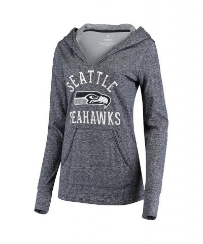 Women's Branded College Navy Seattle Seahawks Doubleface Slub Pullover Hoodie Navy $32.12 Sweatshirts